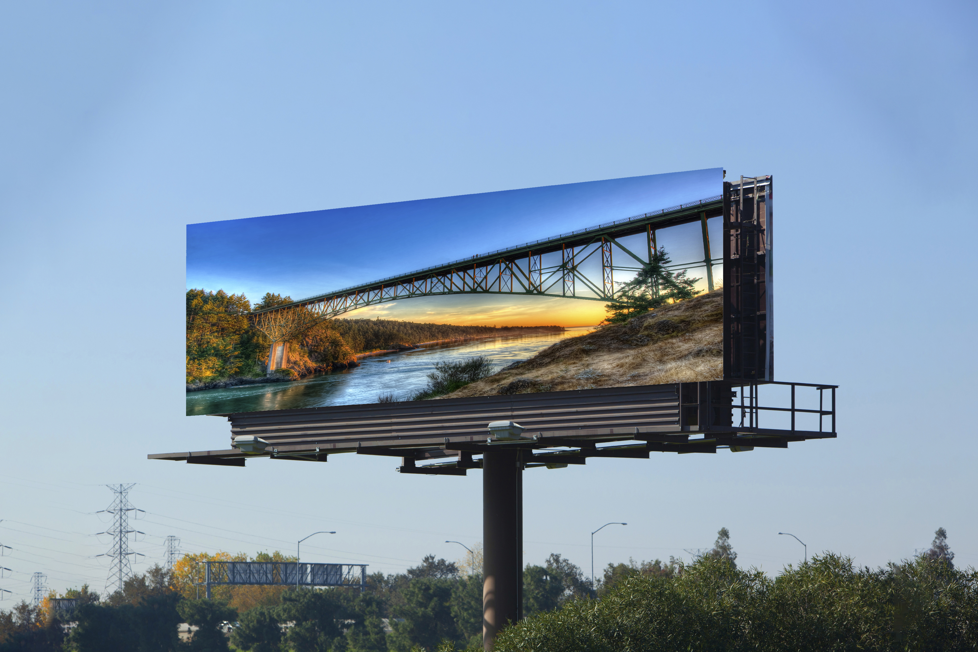 billboard on a highway